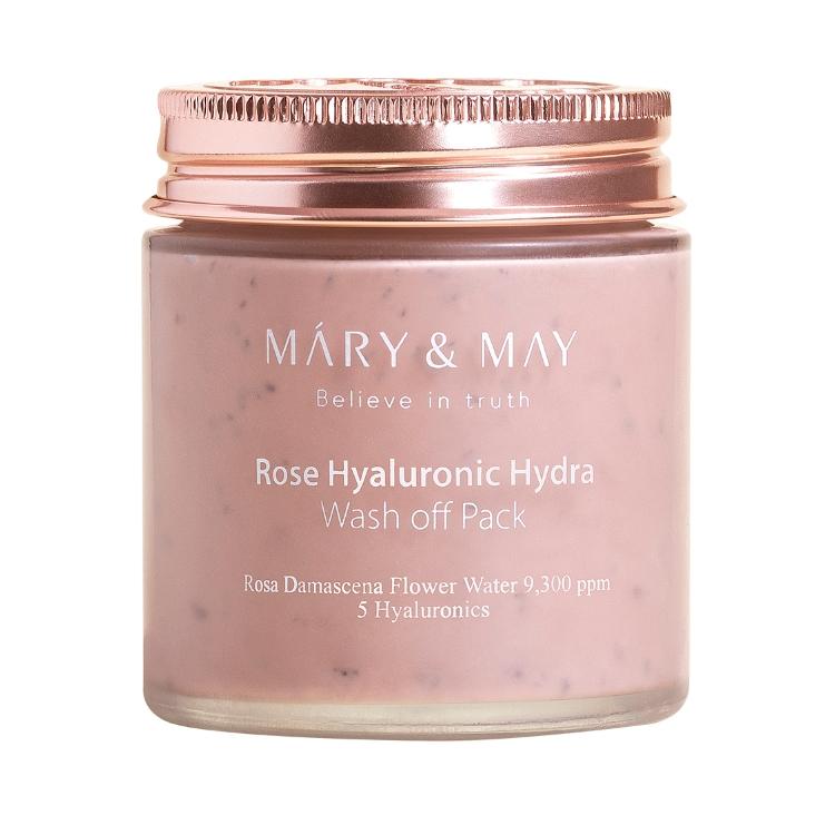 Marienmay ローズヒアルロニック ハイドラ ウォッシュオフ マスクパック 125ml, 2個
