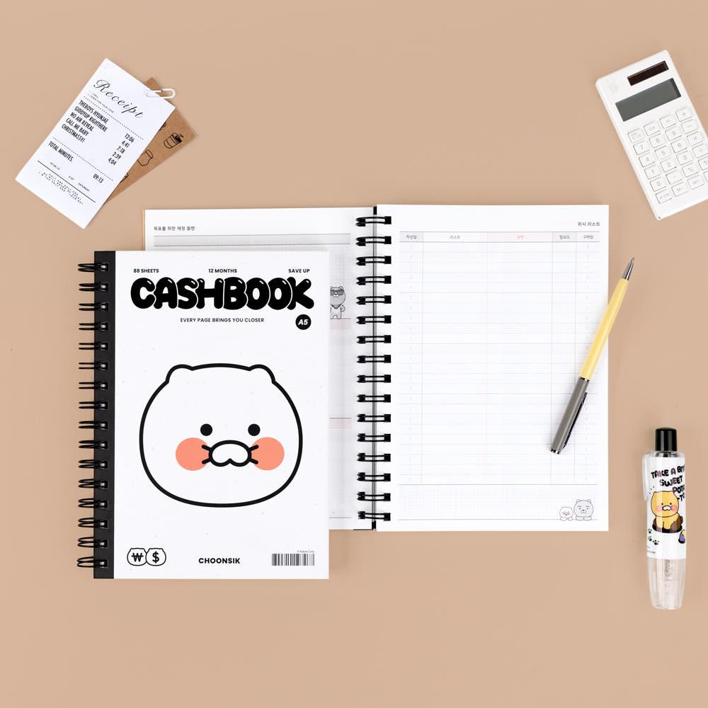 カカオフレンズ モノトーン 家計簿 チュンシク