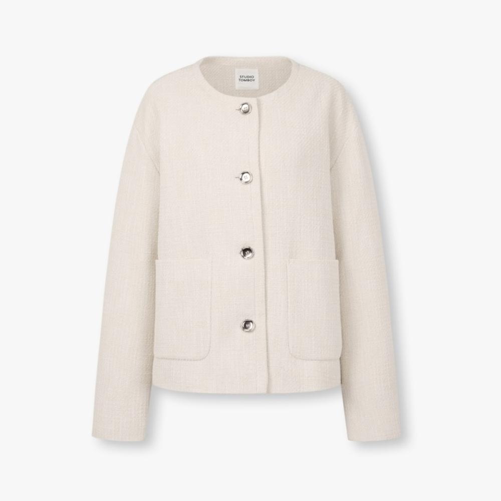 スタジオ トムボーイ ポケット ノーカラー ジャケット 9176112972