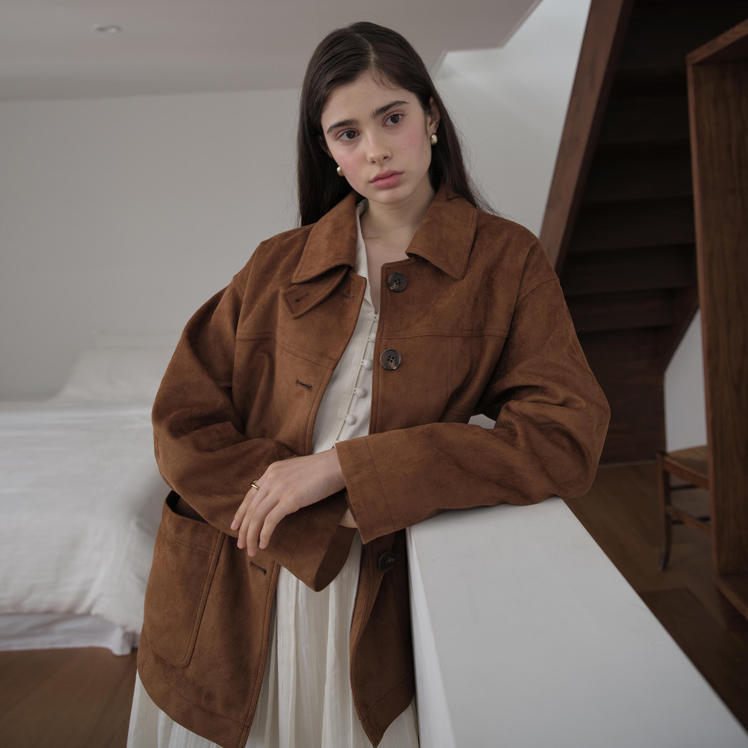 [쥬시쥬디] スエードオーバーフィット ジャケット JZJK724A