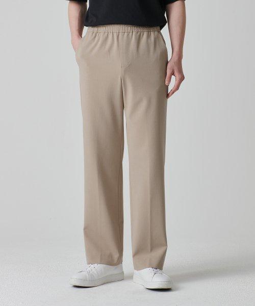 MUSINSA STANDARD ジェンダーレス ワイド バインディング スラックス ベージュ