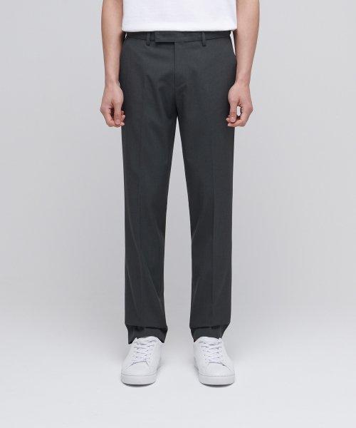 MUSINSA STANDARD テーパード ヒドゥン バインディング ブー スラックス グレー