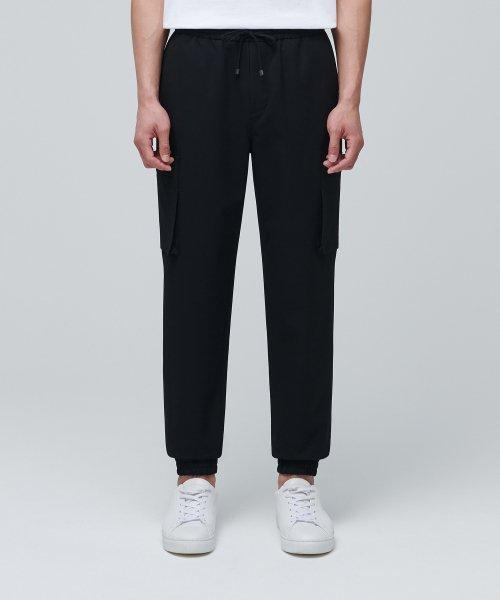 무신사스탠다드 Easy Banding Cargo Jogger Slacks Black
