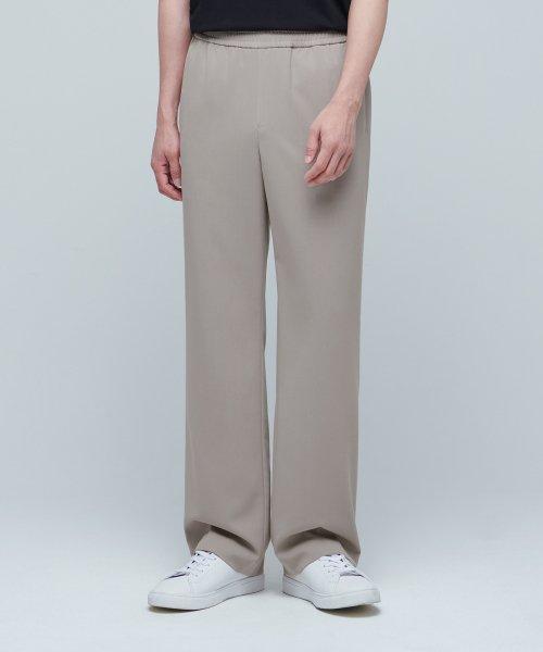 무신사스탠다드 Genderless Wide Banding Slacks Light Beige