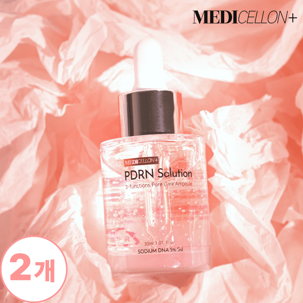 (병원입점) 1+1 메디셀온 PDRN솔루션 모공앰플 모공세럼 PDRN앰플 30ml, 2개