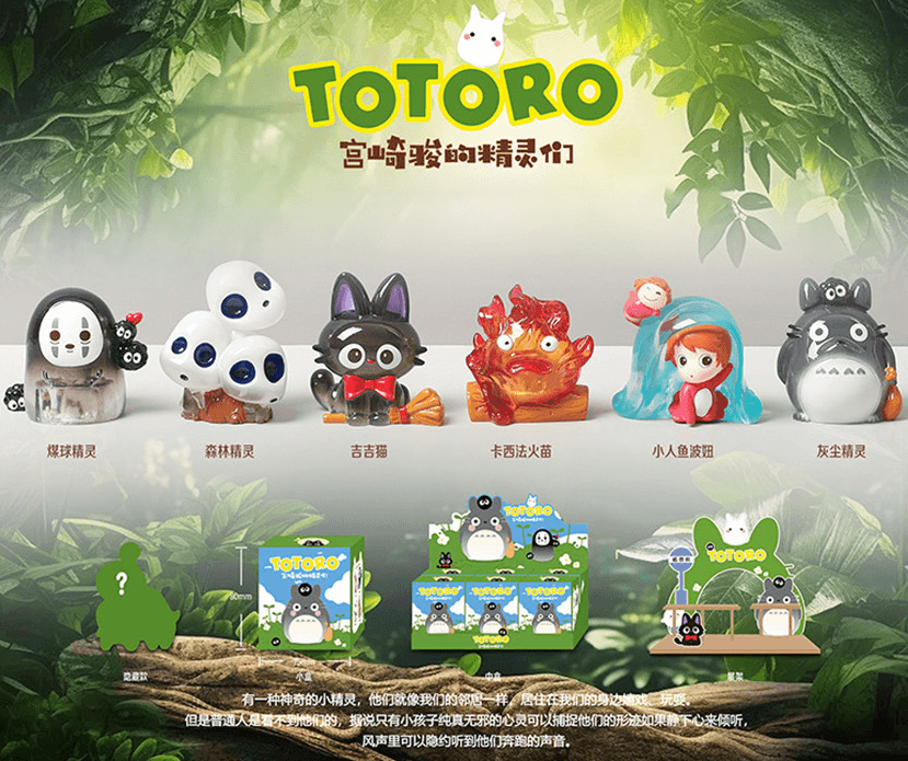 스튜디오지브리 무드등 피규어 이웃집토토로 센과치히로 마녀배달부 키키 랜덤 피규어