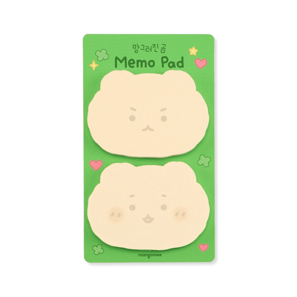 망그러진곰 떡メモ帳 基本表情 マンゴムイ 付箋 50枚