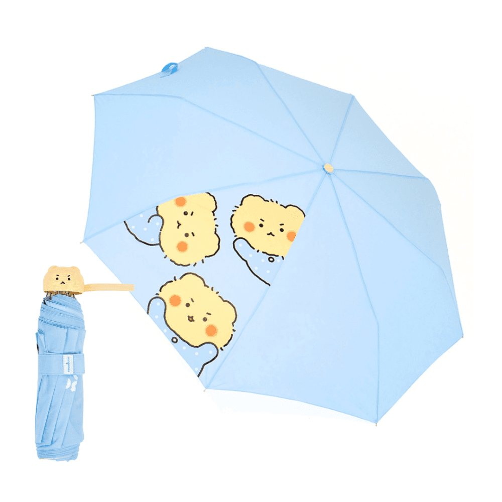 망그러진곰 グッズ 망곰이 手動 3段傘 直径99cm