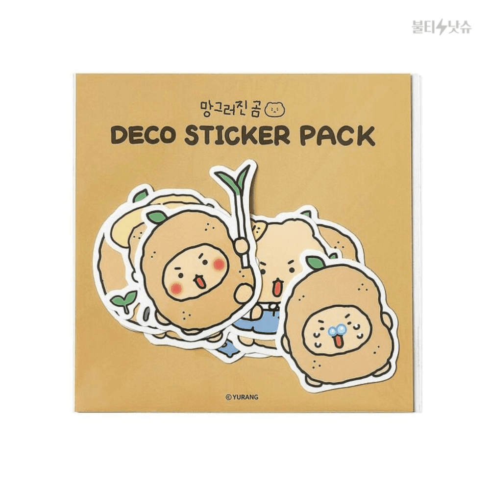 망그러진곰 じゃがいも 망곰이 デコレーションステッカー パック グッズ 10P