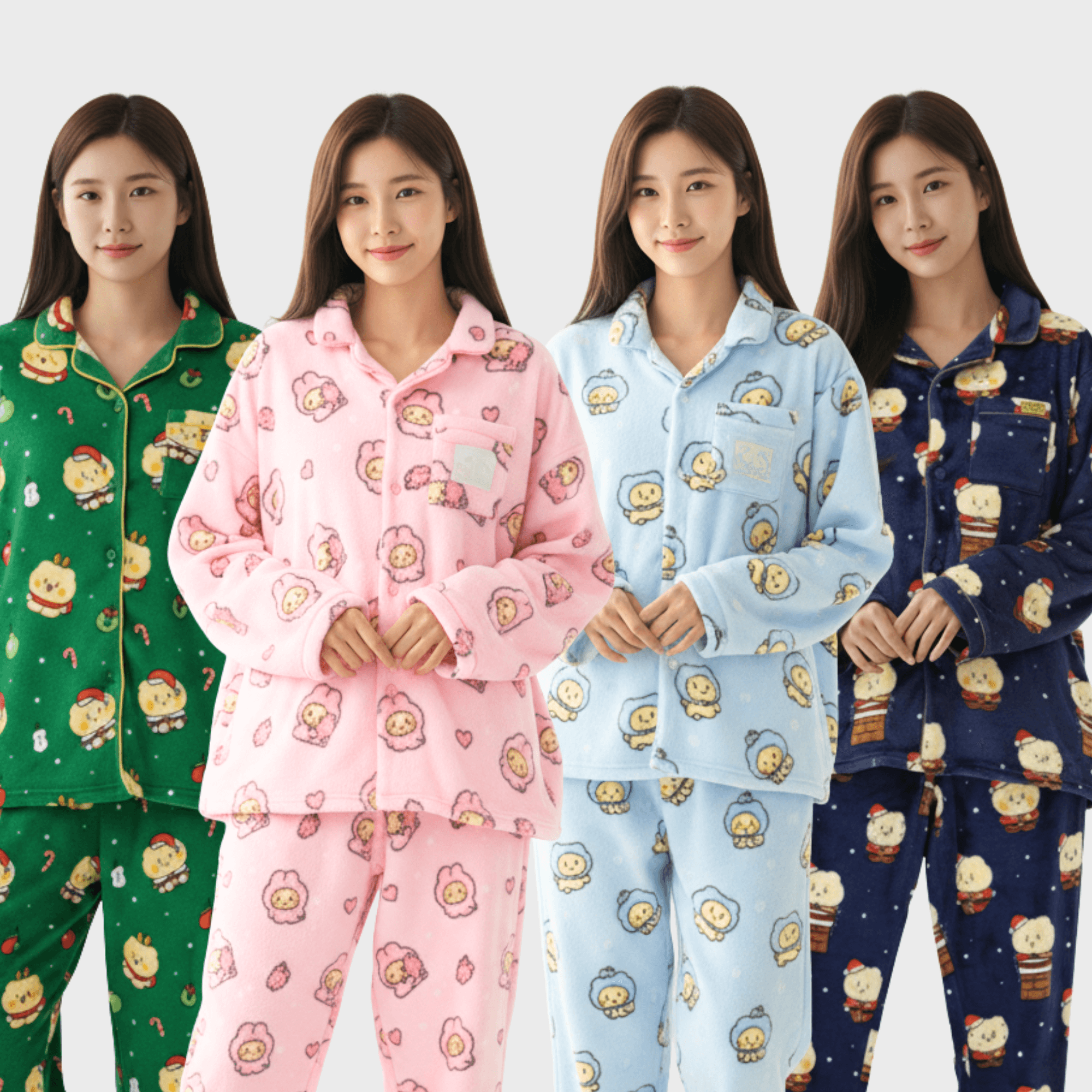 SPAO スパイオ 망그러진곰 ブアン団と一緒に着る 睡眠 パジャマ カップルパジャマ 上下セット