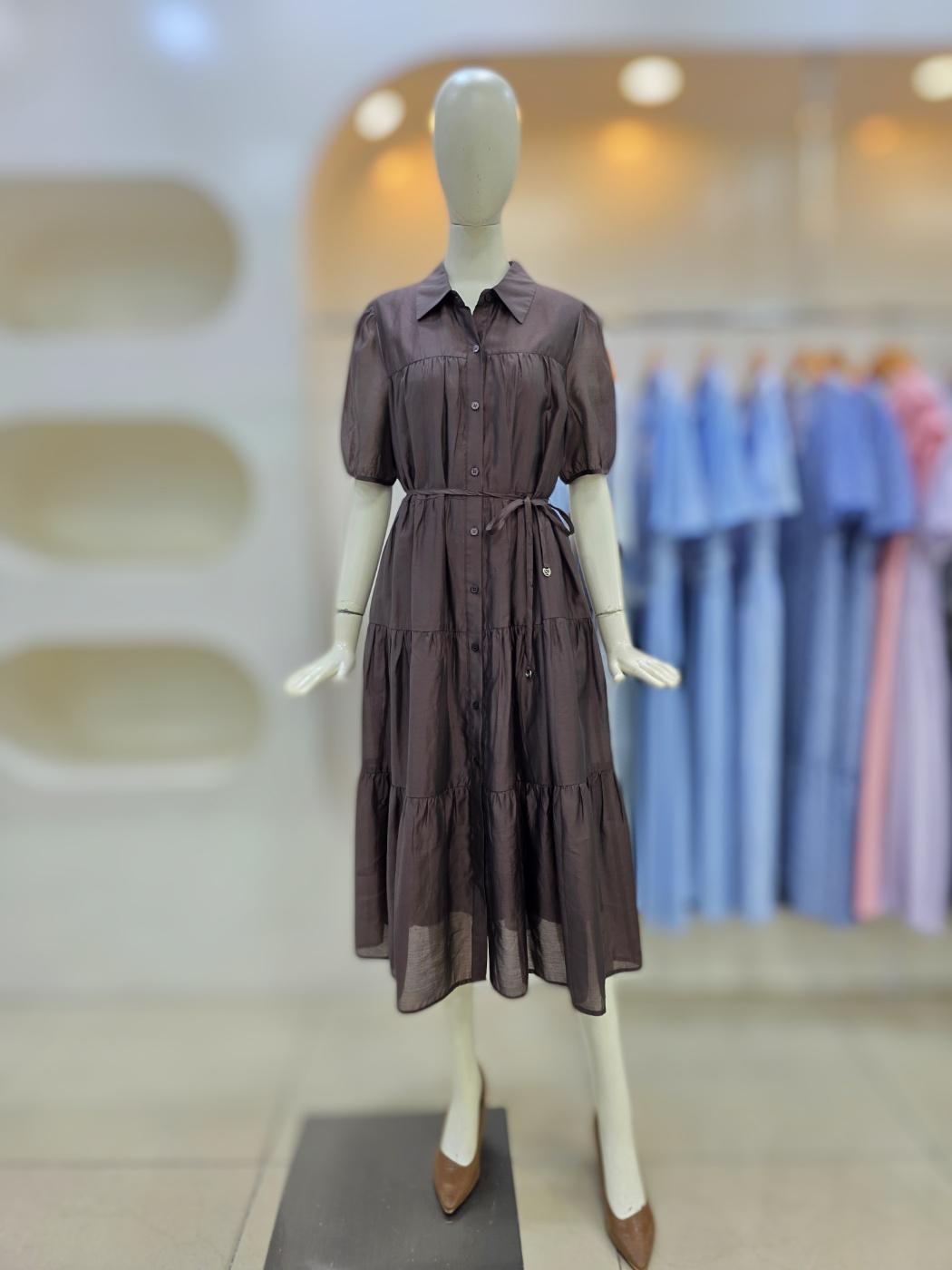 On&On ティアード ベルテッド ワンピース njw5mo692