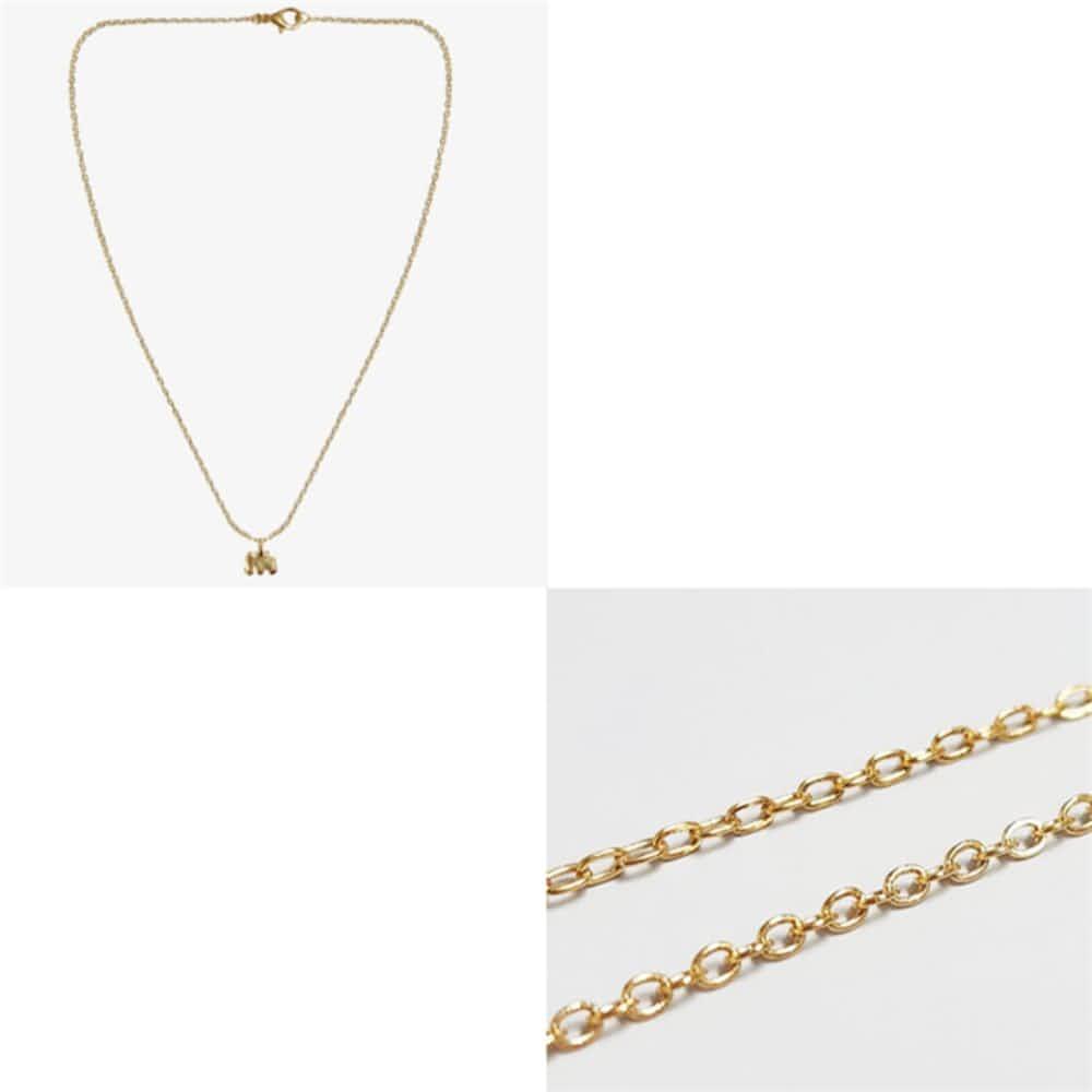 Bigjoy Minimal Necklace Elephant Daily Look Accessory Beauty