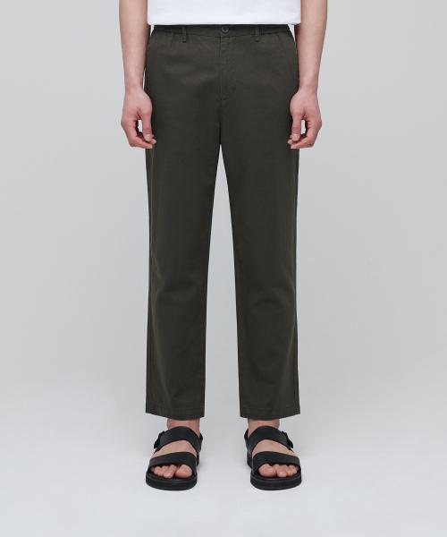 MUSINSA STANDARD Cotton Linen Tapered Easy Pants Khaki