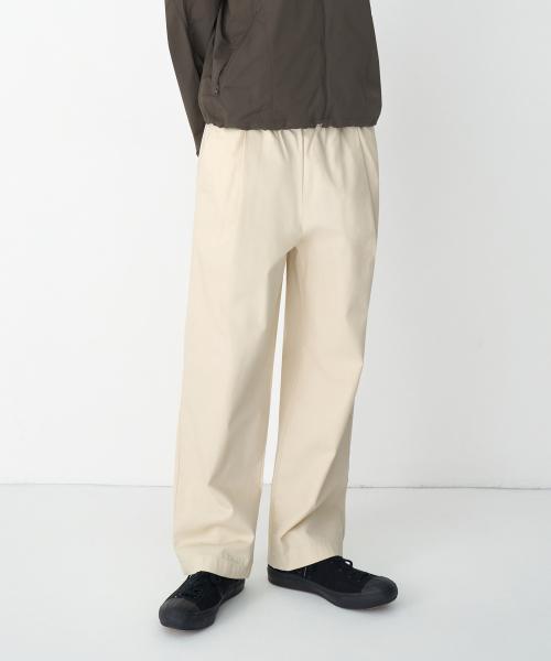 무신사스탠다드 コットン ルーズ テーパード バンディングパンツ クリーム