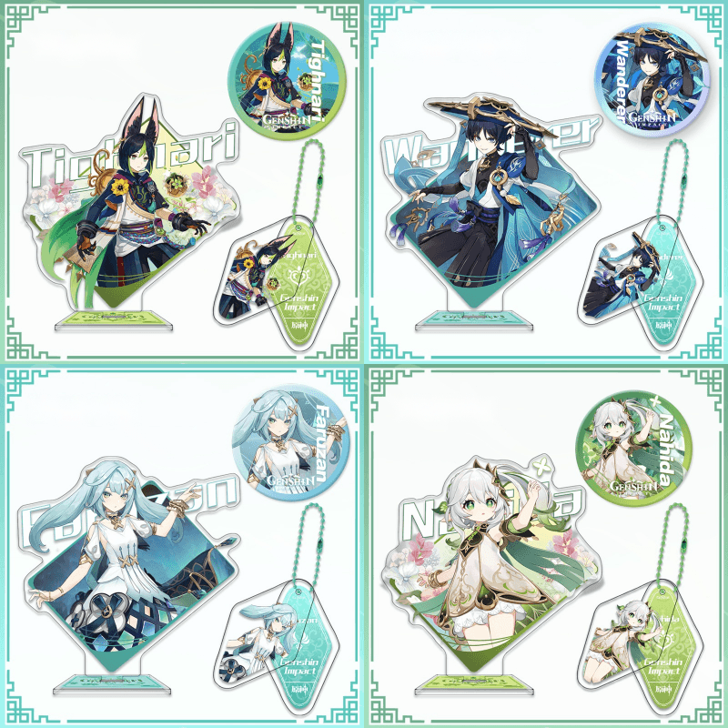 原神 スメール ver1 キーリング アクリルスタンド フィギュア カンバッジ 3種セットグッズ