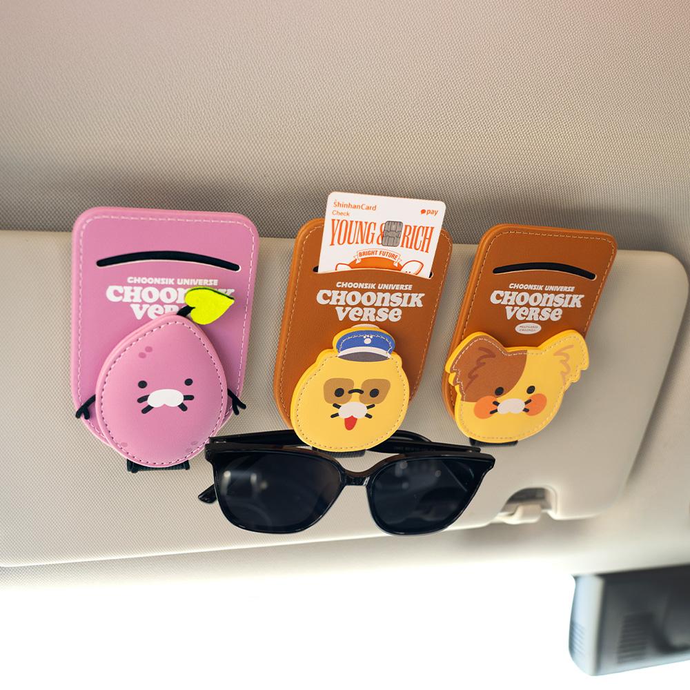 카카오프렌즈 チュンシクバス サンバイザークリップ サングラスホルダー