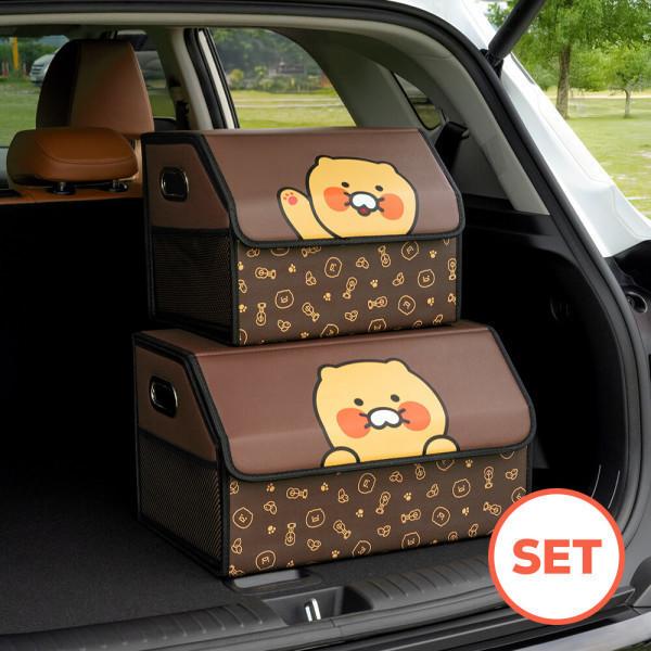 Kakao Friends (SET) Kakao Friends チュンシク車載トランク収納ボックス トランク整理ボックス 小型+大型セット商品