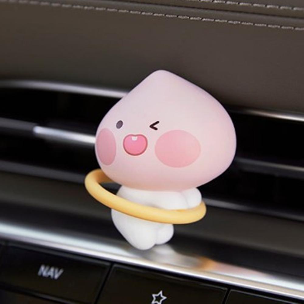 Kakao Friends フラフープ リトルアピーチ 車載芳香剤 自動車芳香剤 風車