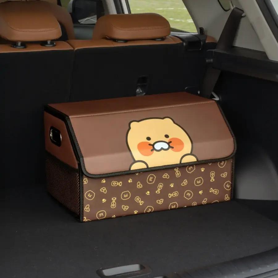 Kakao Friends チュンシク 大型クリア車載トランク収納ボックス トランク整理ボックス 大容量折りたたみ式収納ボックス