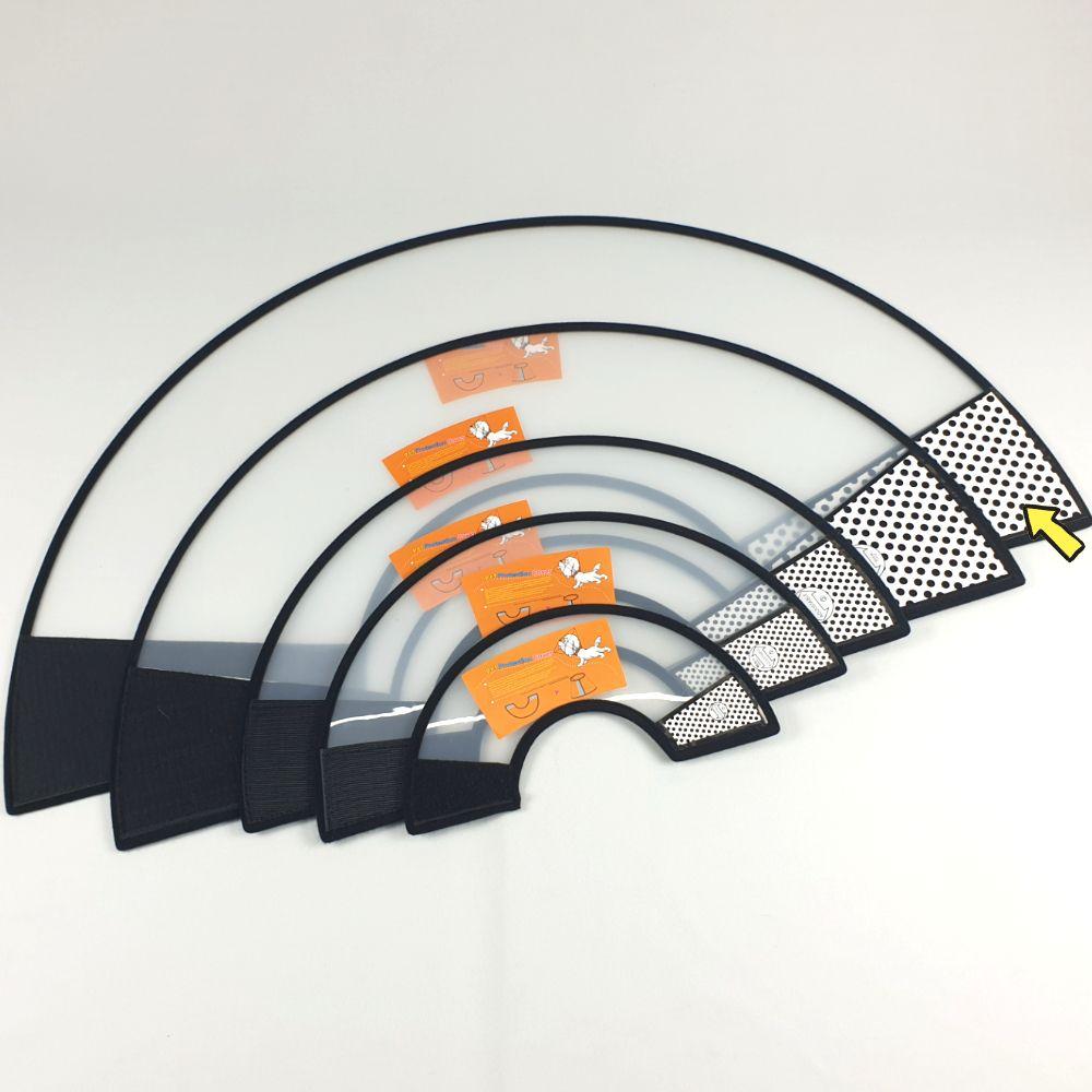 犬用ネックカラ― 半透明 犬用ネックカラ― エリザベスカラー 3号