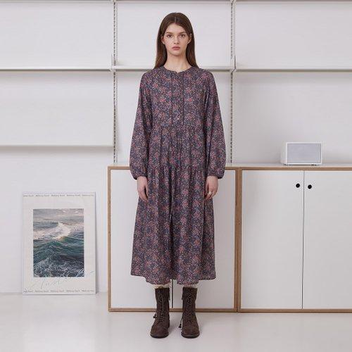 써스데이아일랜드 플라워 프린트 롱 원피스 T246MOP145W