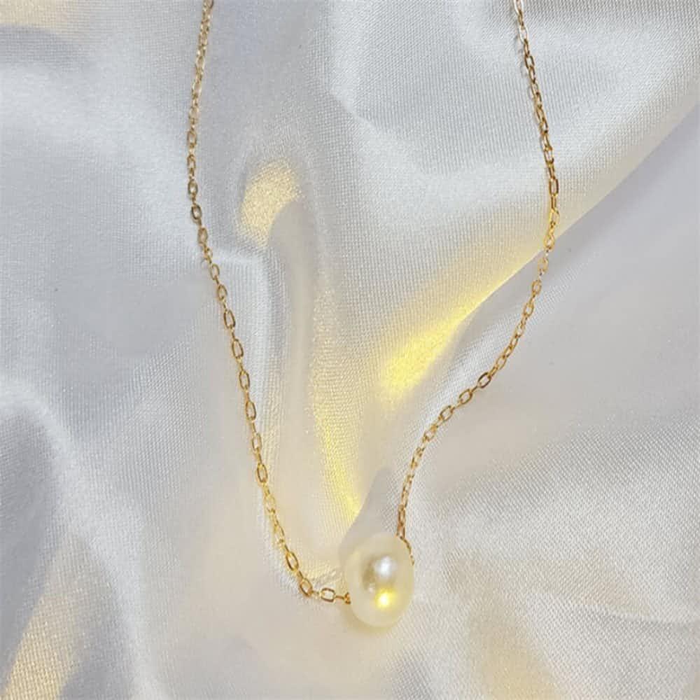 BIGJOY ミニマル ネックレス パール アクセサリー ポイント スーツ