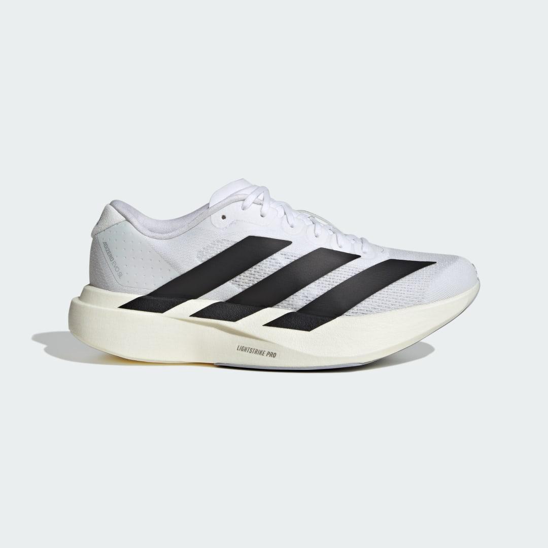 Adidas Adizero EVO SL ランニングシューズ JH6208 クライドホワイト & コアブラック & クライドホワイト