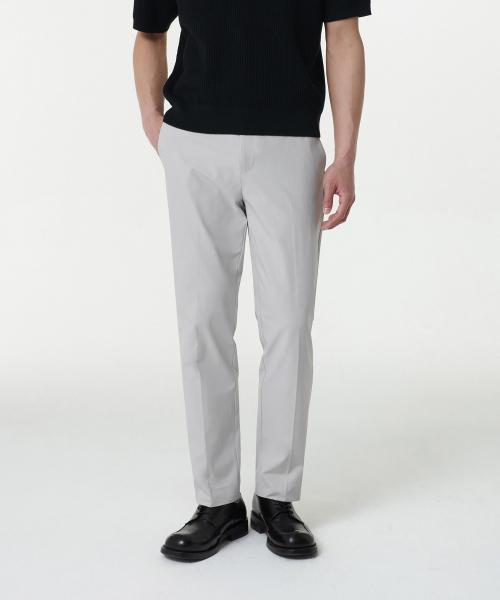 MUSINSA STANDARD スポーティー スリムフィット スラックス ライトグレー