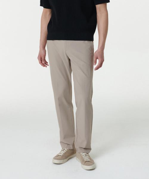 MUSINSA STANDARD スポーティー スリムフィット スラックス ライトベージュ
