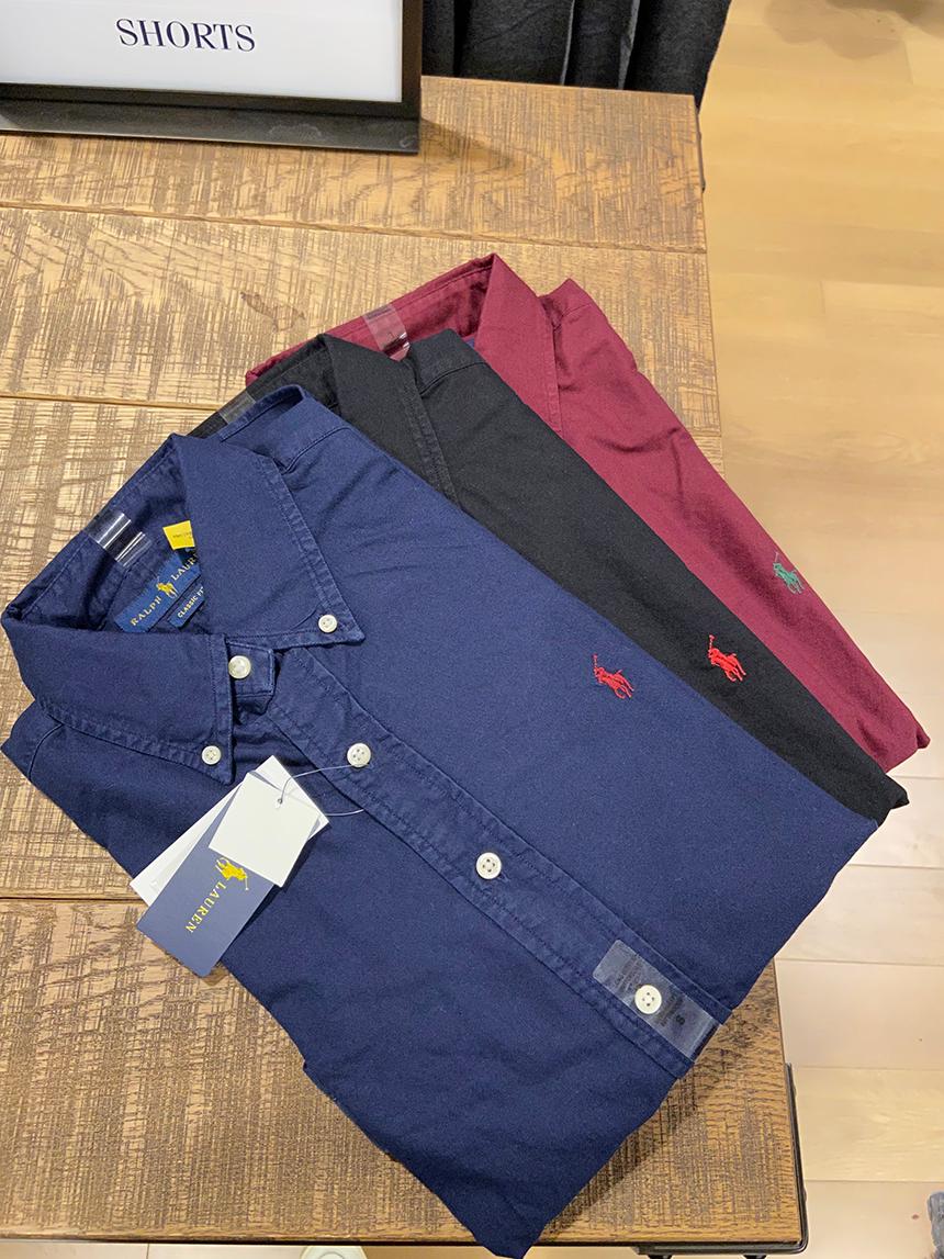 ポロ ラルフローレン メンズ クラシックフィット カラーオックスフォード 長袖シャツ