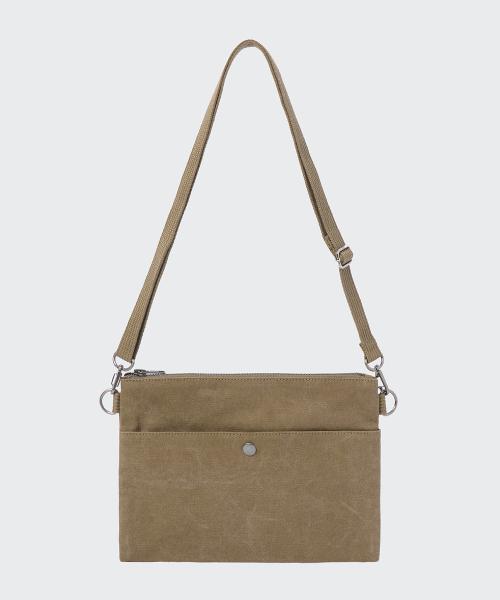 MUSINSA STANDARD ウォッシュドキャンバス サコッシュ カーキ