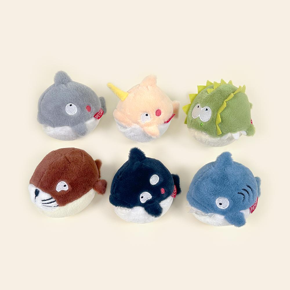 ペットケア 犬用 鳴るおもちゃ ノーズワーク クンクン探検隊 6個セット