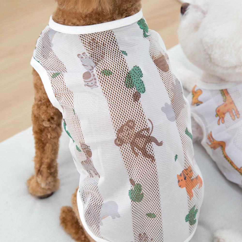 犬用夏服 굿데이(Good Day) サマータンクトップ メッシュタイプ1動物園XS