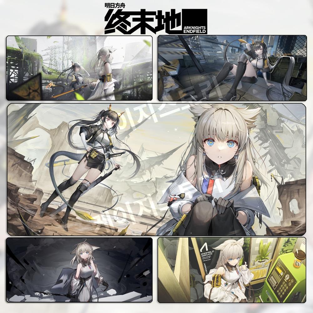 アークナイツ エンドフィールド 펠리카 マウスパッド (キーボード用・大型・厚さ5mm)