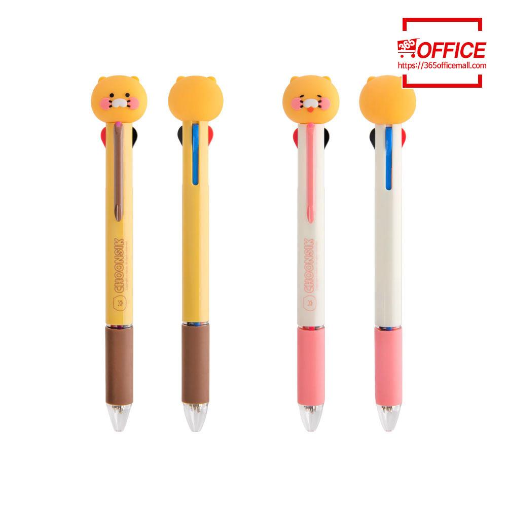 LINE FRIENDS カカオフレンズ チュンシク フィギュア マルチ 4色ボールペン -スマイルススマホ 1個