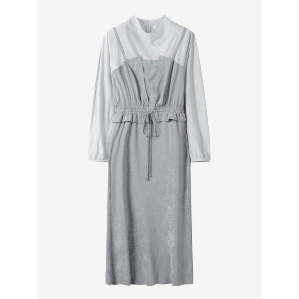 듀엘 AVE テクスチャーブロック ビスチェワンピース D254MSE042