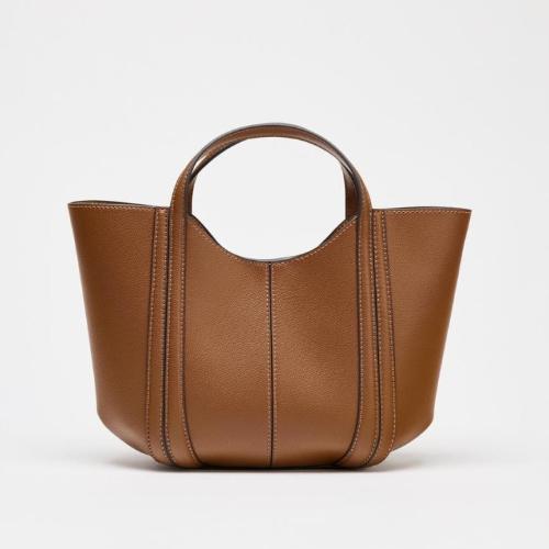 ZARA トップステッチ ミニ シティバッグ 6332510