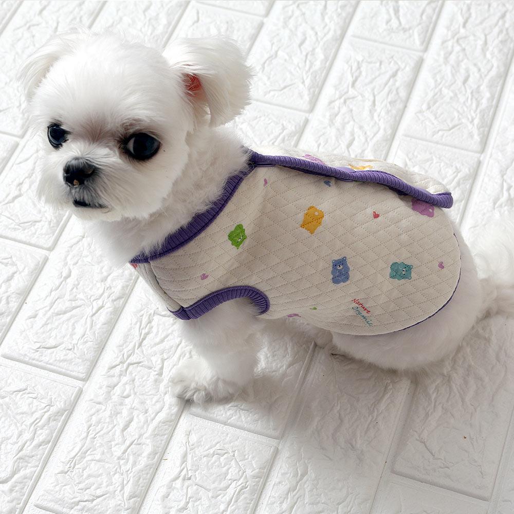 ドッグウェア オーガニック キルティング ハリボーベスト