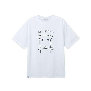 Spao x Ganadi Short Sleeve T-Shirt White