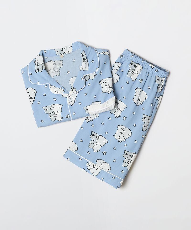 SPAO 가나디 半袖パジャマ ブルー SPPPG25U06