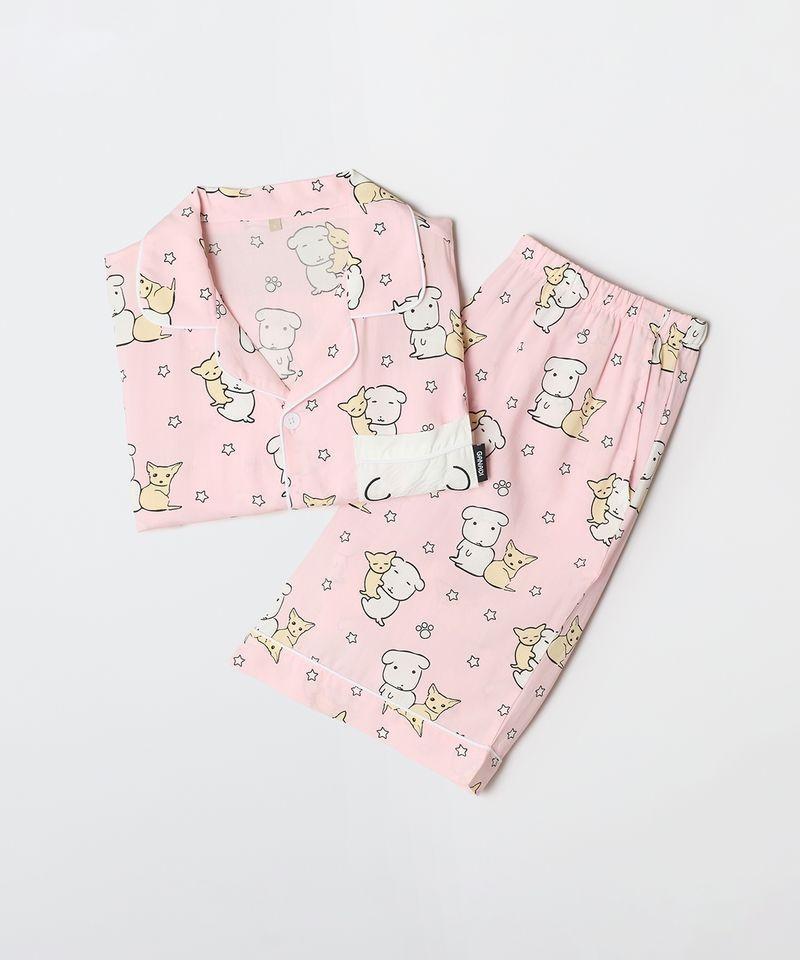 SPAO 가나디 半袖パジャマ ピンク SPPPG25U06