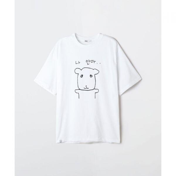 SPAO 가나디 半袖Tシャツ ホワイト SPRLG25U09