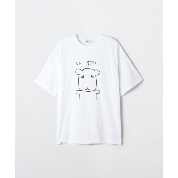 SPAO 가나디半袖 Tシャツ ホワイト SPRLG25U09