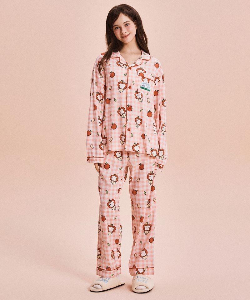 SPAO 가나디 糖度最高 長袖パジャマ レッド SPPPG23U05