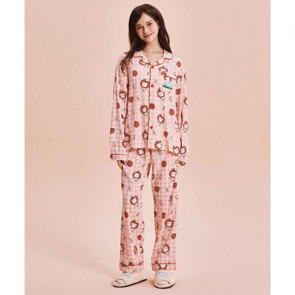 SPAO 가나디 糖度最高 長袖パジャマ レッド SPPPG23U05