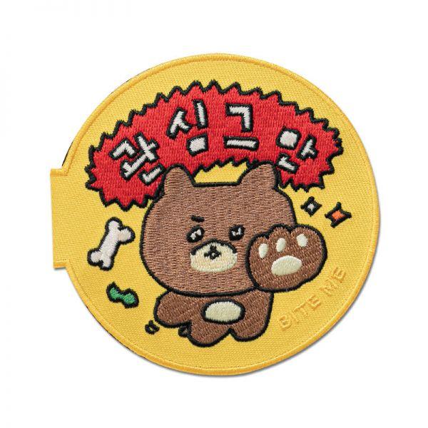 Baitme X Choi Goshi 犬の散歩 アクセサリー ワッペン 外出 メッセージ 単品1個