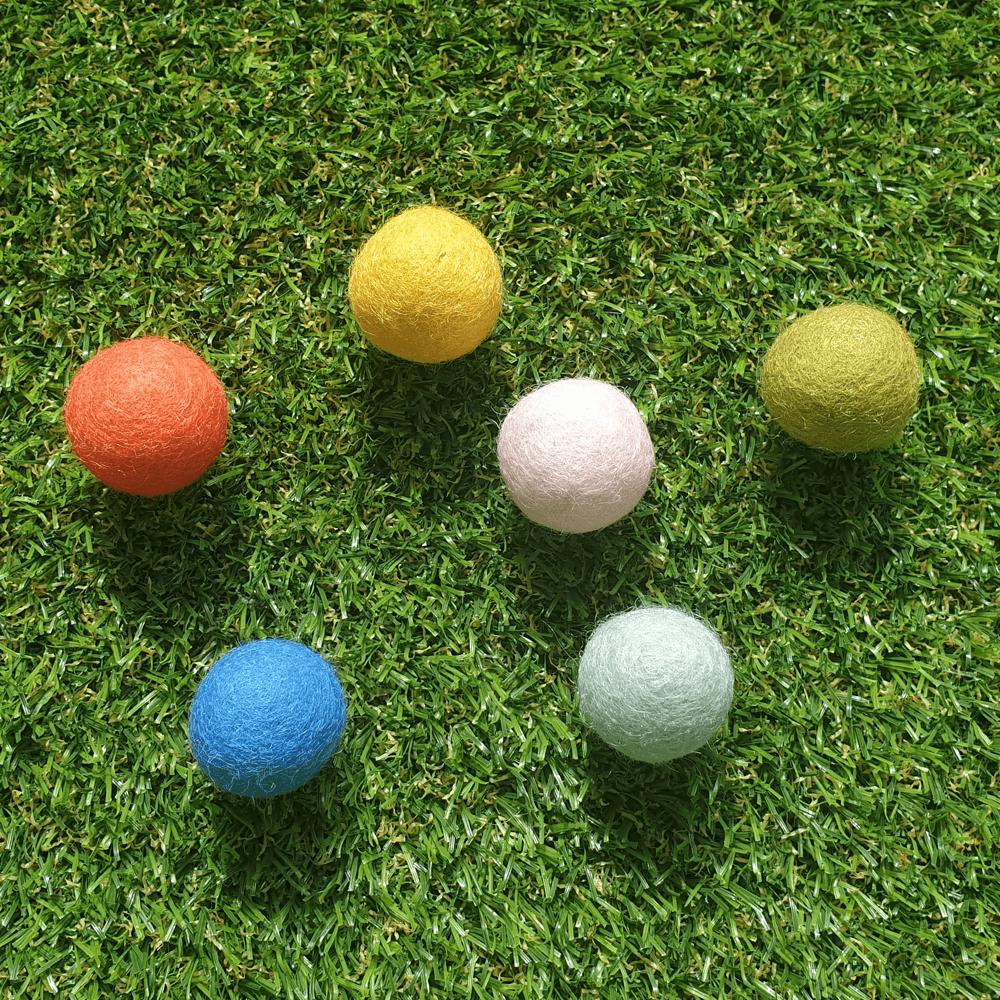 猫 ウールボール 天然ウール 猫用おもちゃ 2cm