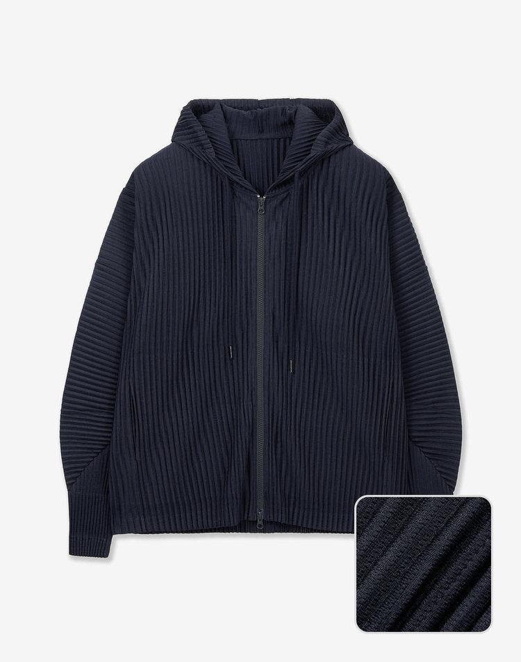 TNGT Yoyogi プリーツ フーデッド ジップアップ TNJU6E107