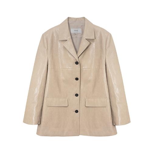 ON&ON オープンカラー レザージャケット NEL5SJ211