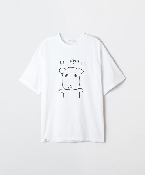 SPAO 가나디 Tシャツ ホワイト SPRLG25U09 [10]WHITE XL[105]